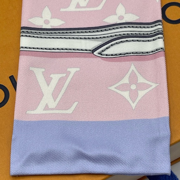 Louis Vuitton Escale Confidential Bandeau Neckerchief Scarf Wrap Twilly Chocker - Picture 11 of 14